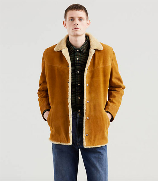 1970s Suede Sherpa Jacket reissue by Levi s Vintage His Knibs