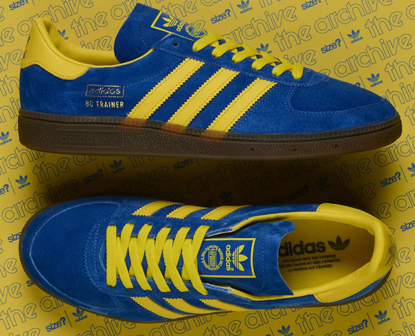 adidas bc trainer blue yellow