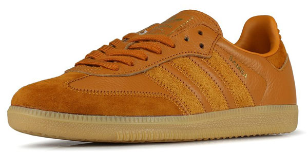 Adidas samba blue/yellow outlet leather/suede trainers