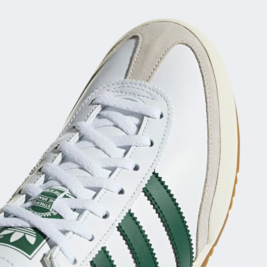 adidas jeans white green