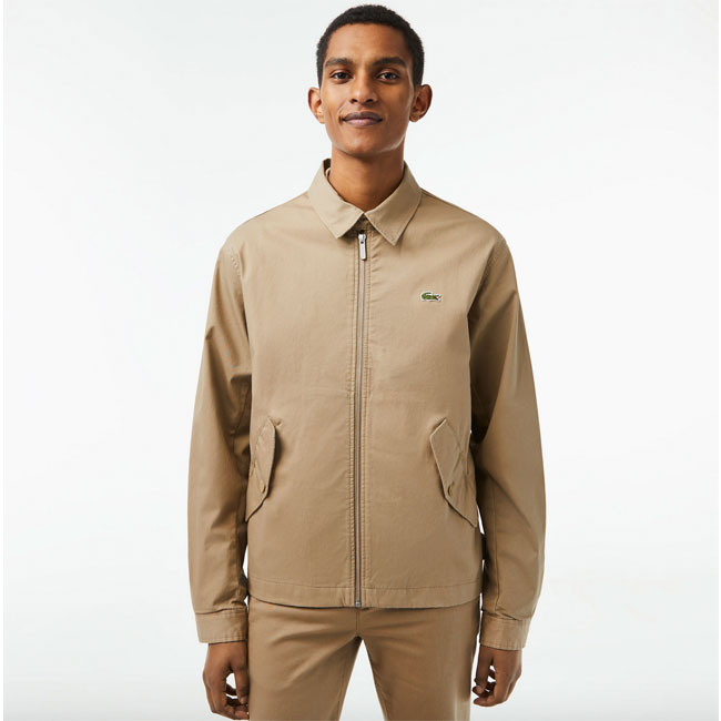 Organic cotton gabardine jacket by Lacoste - His Knibs