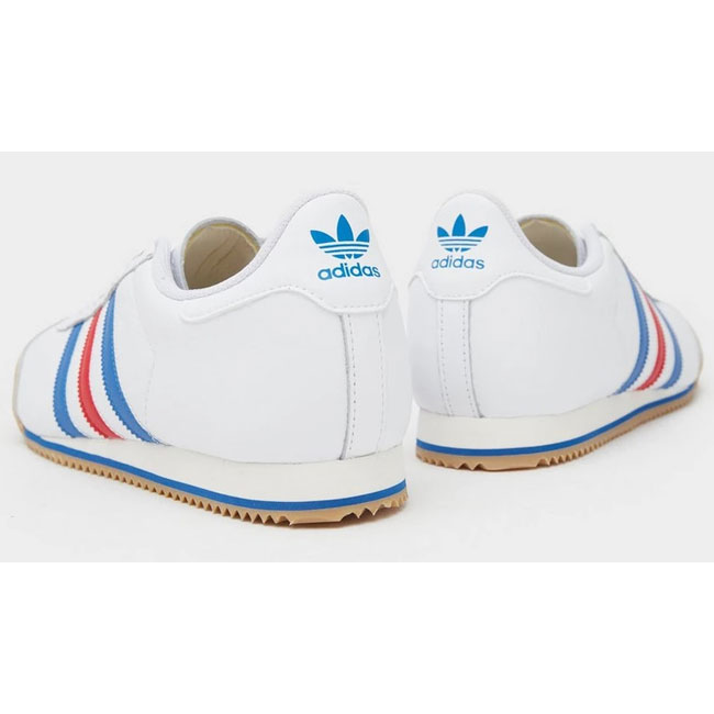 1974 Adidas Kick trainers in white red and blue His Knibs