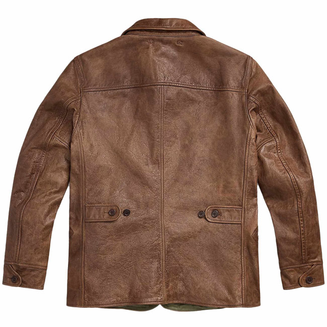 RRL by Ralph Lauren vintage-style leather car coat