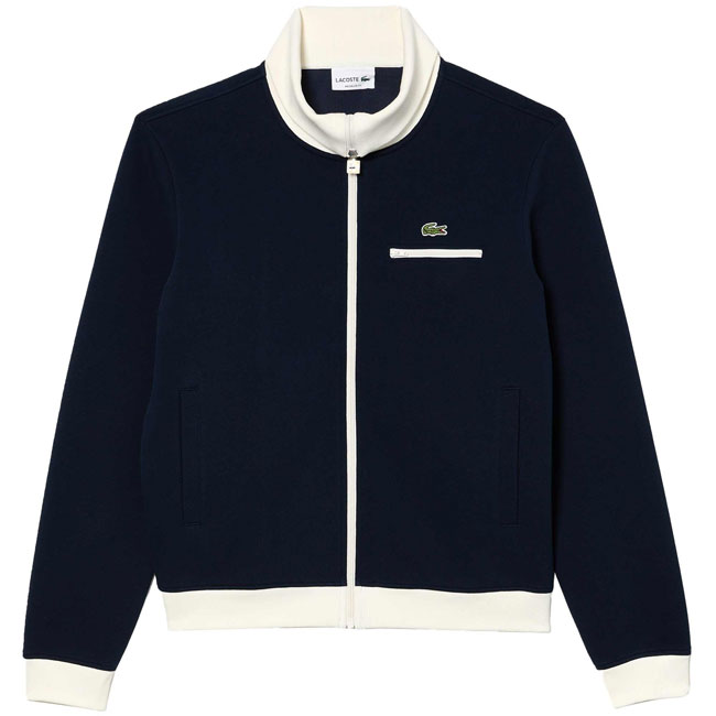 Vintage-style zip-up Paris sweatshirt by Lacoste