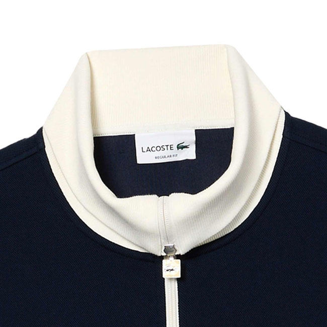 Vintage-style zip-up Paris sweatshirt by Lacoste